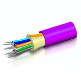 CommScope - Uniprise P-002-DS-6F-FSUVI Plenum Single Unit Distribution Cable, 2 Fiber, Violet (1640')